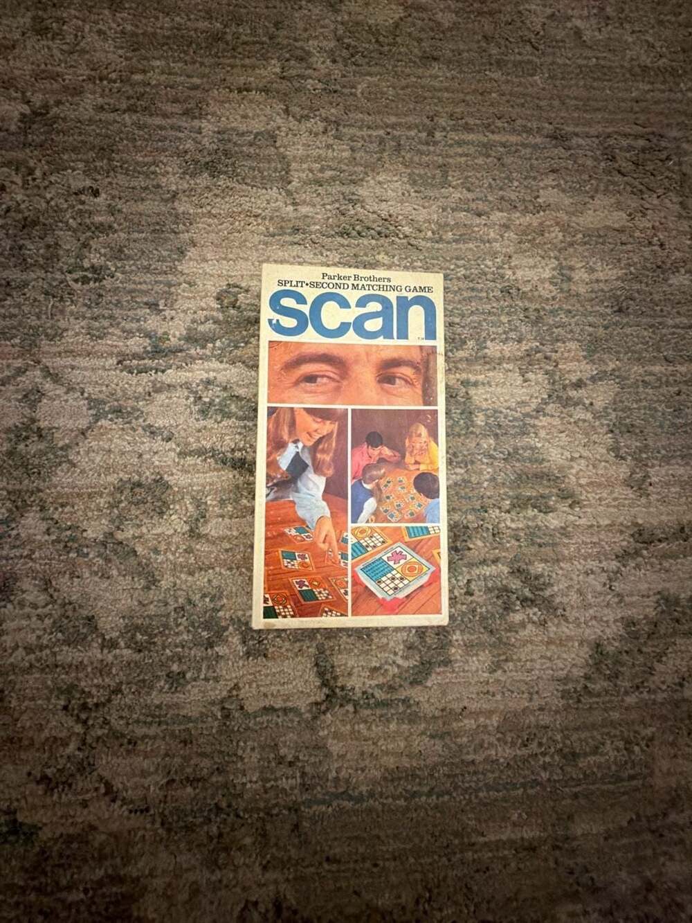 Vintage 1970 Parker Brothers SCAN Split-Second Matching Card Game